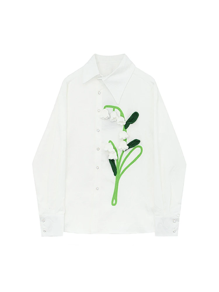 2023 Summer Women New Retro Floral Decoration Chiffon Shirt Lapel Long Sleeve Female Casual Blouses Vintage BF Oversize Chic
2023 Summer Women New Retro Floral Decoration Chiffon Shirt Lapel Long Sleeve Female Casual Blouses Vintage BF Oversize Chic