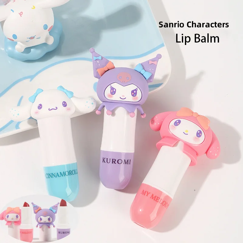 Kawaii Sanrioed Lip Balm Cute Anime MyMelody Kuromi Cinnamoroll Lip Gloss Moisturizing Soothing Repair Lipstick Makeup Gift
Kawaii Sanrioed Lip Balm Cute Anime MyMelody Kuromi Cinnamoroll Lip Gloss Moisturizing Soothing Repair Lipstick Makeup Gift