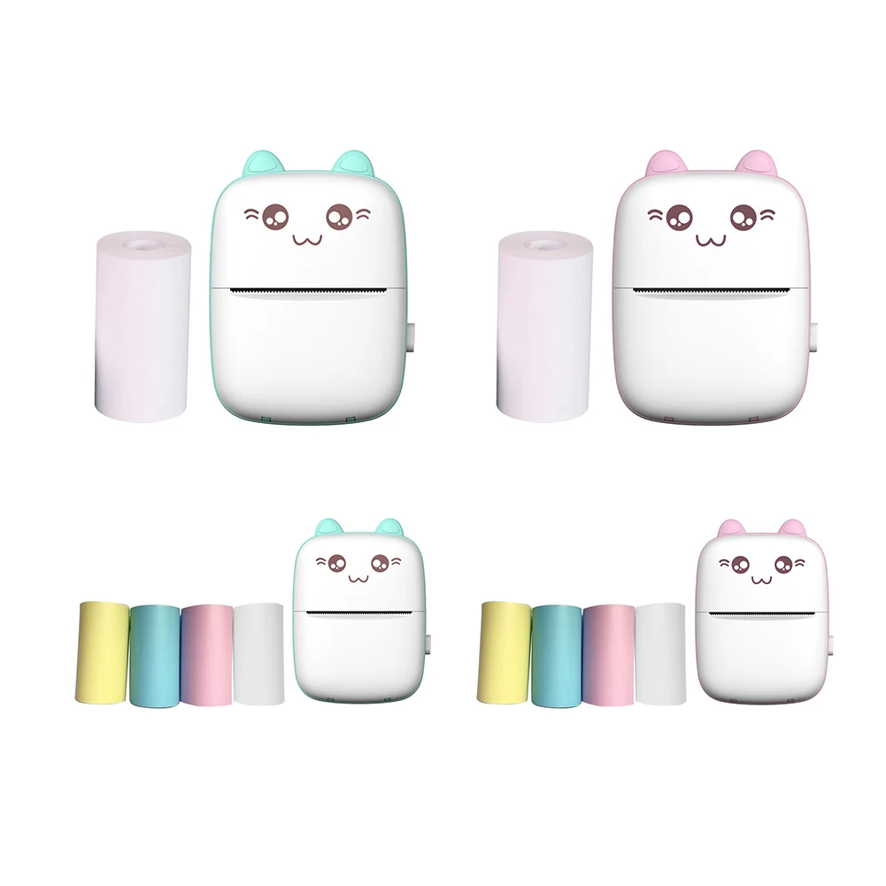Portable Thermal Printer Mini Cat Print Paper Photo Pocket Thermal Printer 57mm Printing Wireless Android IOS 203dpi Printers
Portable Thermal Printer Mini Cat Print Paper Photo Pocket Thermal Printer 57mm Printing Wireless Android IOS 203dpi Printers