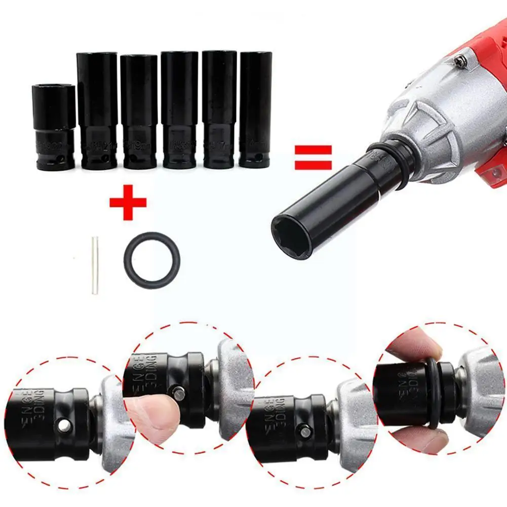 Electric Wrench Hexagon Socket Set 14-22mm Sleeve Long Heavy Tire Sleeve For Lithium Electric Wrench Hand Tools A6s9
Electric Wrench Hexagon Socket Set 14-22mm Sleeve Long Heavy Tire Sleeve For Lithium Electric Wrench Hand Tools A6s9