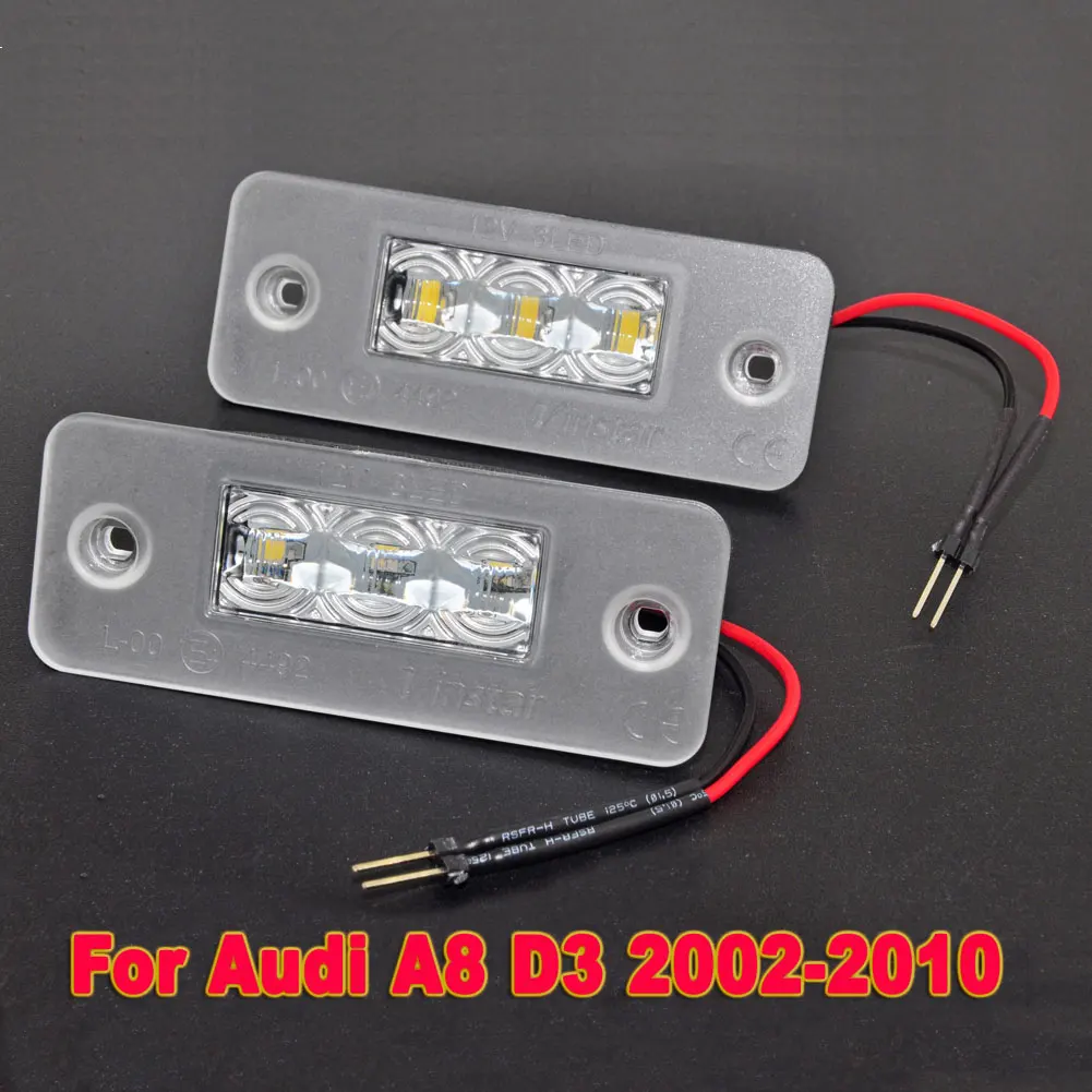 Car LED License Plate Light Number Plate Lamp Bulb for Audi A8 D3 2002 2003 2004 2005 2006 2007 2008 2009 2010 Auto Accessories
Car LED License Plate Light Number Plate Lamp Bulb for Audi A8 D3 2002 2003 2004 2005 2006 2007 2008 2009 2010 Auto Accessories