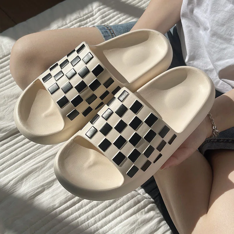 Apanzu 2022 Summer Checkerboard Home Slippers Thick Platform Slippers Bathroom Women Fashion Soft Sole Indoor Anti-slip Slides
Apanzu 2022 Summer Checkerboard Home Slippers Thick Platform Slippers Bathroom Women Fashion Soft Sole Indoor Anti-slip Slides