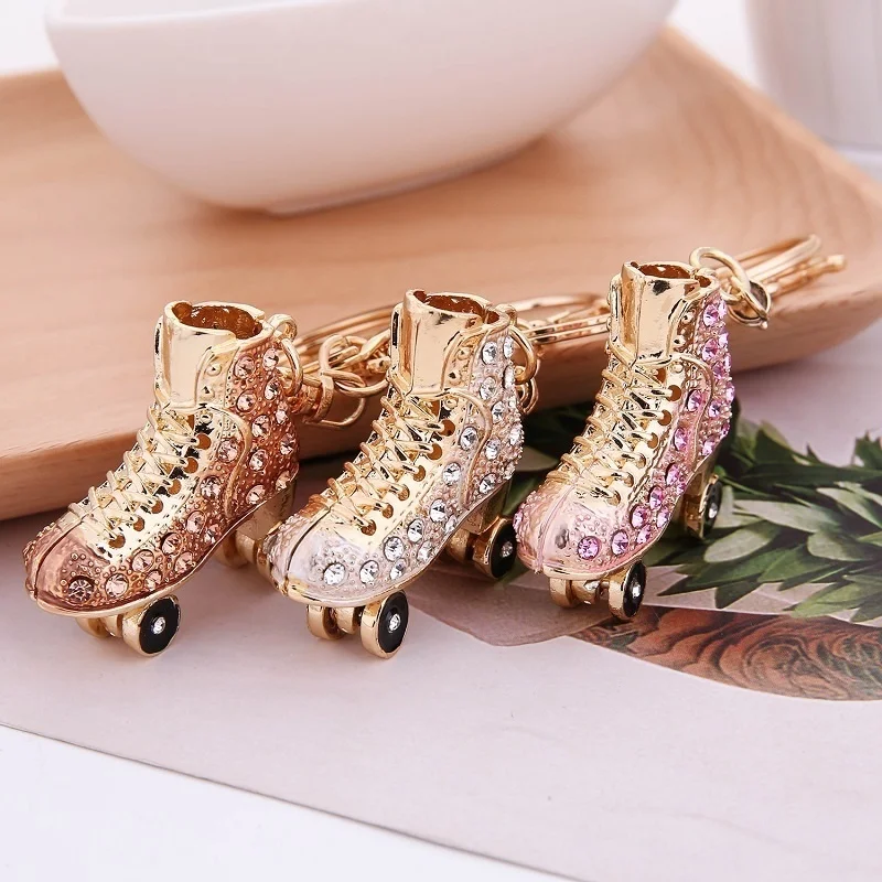Creative and exquisite gifts rhinestones, cute high heels, skates, car keychains, ladies bag pendants, keychains wholesale
Creative and exquisite gifts rhinestones, cute high heels, skates, car keychains, ladies bag pendants, keychains wholesale