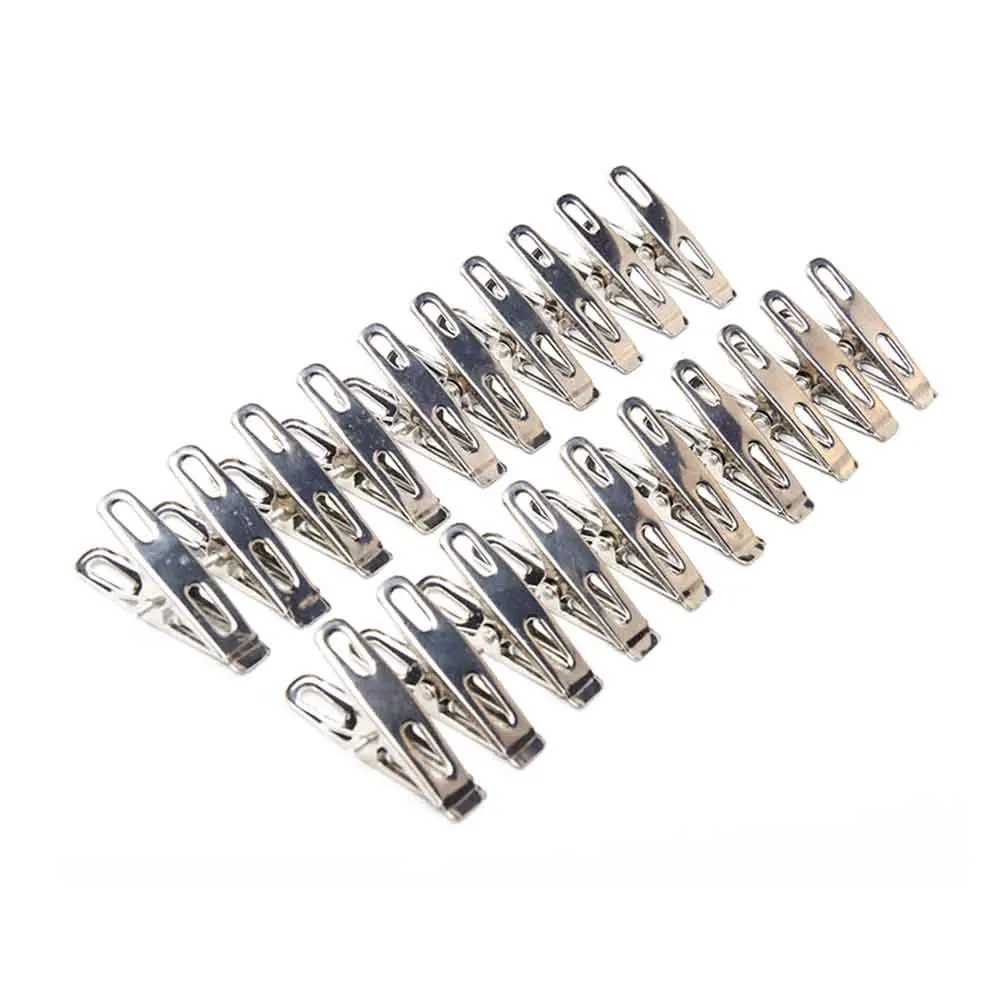 Stainless Steel Washing Line Clothes Pegs Hang Pins Clips Windproof Clamps Garden Clamps Clothing Rails Clipping Tool
Stainless Steel Washing Line Clothes Pegs Hang Pins Clips Windproof Clamps Garden Clamps Clothing Rails Clipping Tool