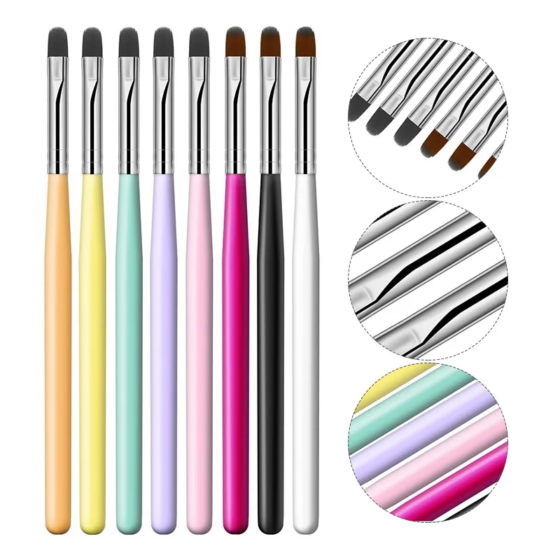 1Piece Round Head Nail Art Handle Design Pattern Painting Brush Acrylic UV Gel Polish Extension Coating Drawing Wooden Pen Tool
1Piece Round Head Nail Art Handle Design Pattern Painting Brush Acrylic UV Gel Polish Extension Coating Drawing Wooden Pen Tool