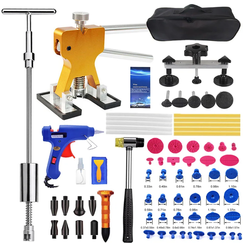 Professional Car Dent Repair Tools Paintless Dent Repair Kit Auto Paintless Body Dent Removal Remover Kits Dent Puller for Cars
Professional Car Dent Repair Tools Paintless Dent Repair Kit Auto Paintless Body Dent Removal Remover Kits Dent Puller for Cars