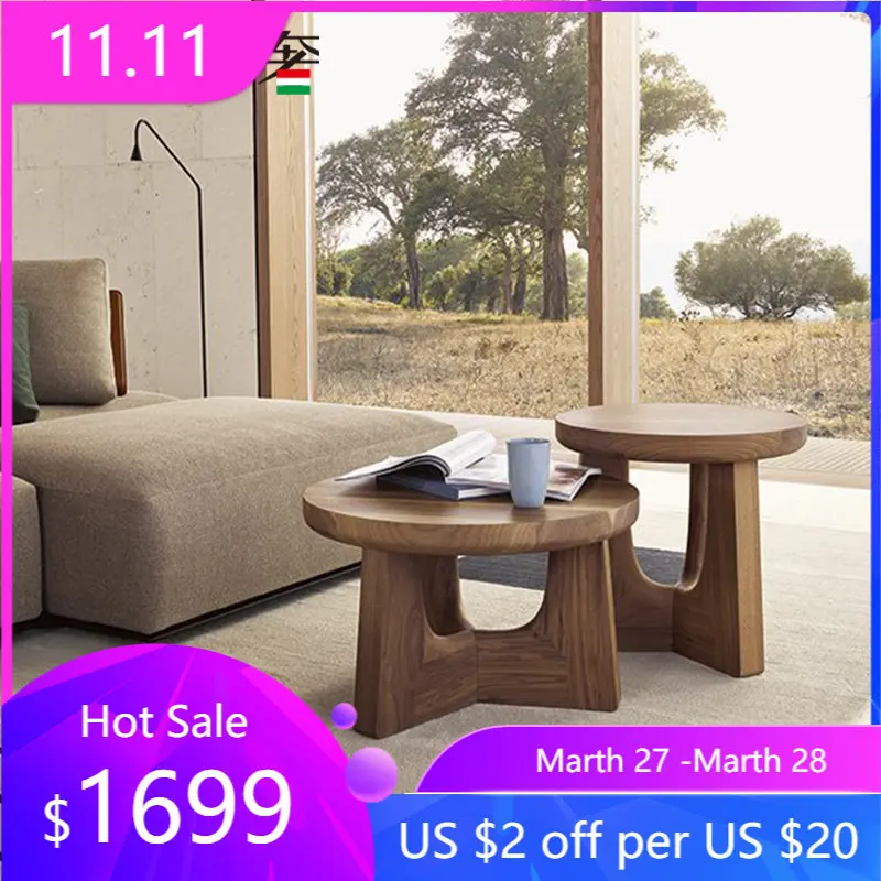 Modern designer North American black walnut oak solid wood living room sofa with rounded corners and a few sides
Modern designer North American black walnut oak solid wood living room sofa with rounded corners and a few sides