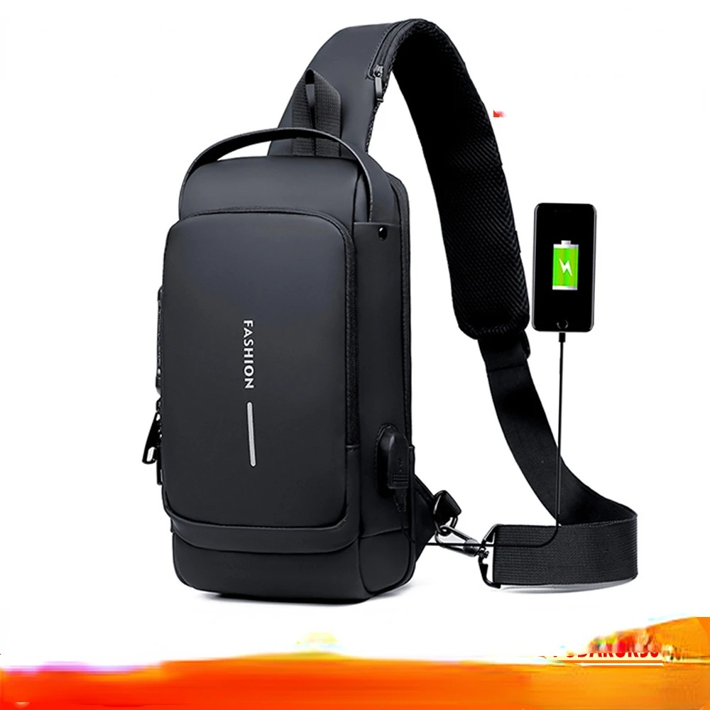 Chest Bag Men Waterproof Men Crossbody Bag Anti-theft Travel Bag Male USB Charging Chest Bag Pack Multifunction Patent Leather
Chest Bag Men Waterproof Men Crossbody Bag Anti-theft Travel Bag Male USB Charging Chest Bag Pack Multifunction Patent Leather