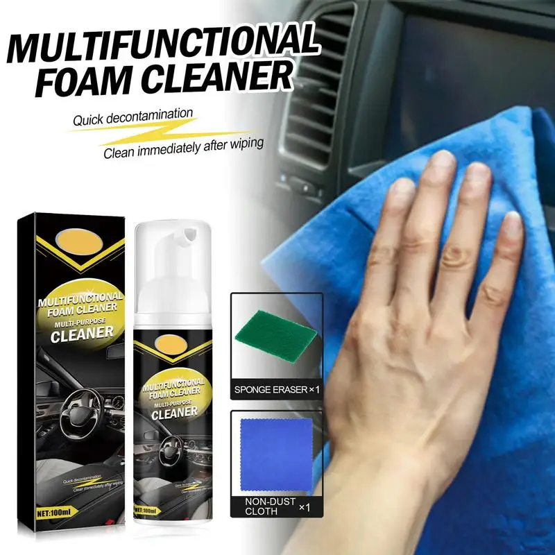 Car Interior Cleaning Kit 100ml Waterproof UV-resistant Auto Parts Refurbish Agent Vehicles Refurbish Agent with Cleaning Cloth
Car Interior Cleaning Kit 100ml Waterproof UV-resistant Auto Parts Refurbish Agent Vehicles Refurbish Agent with Cleaning Cloth