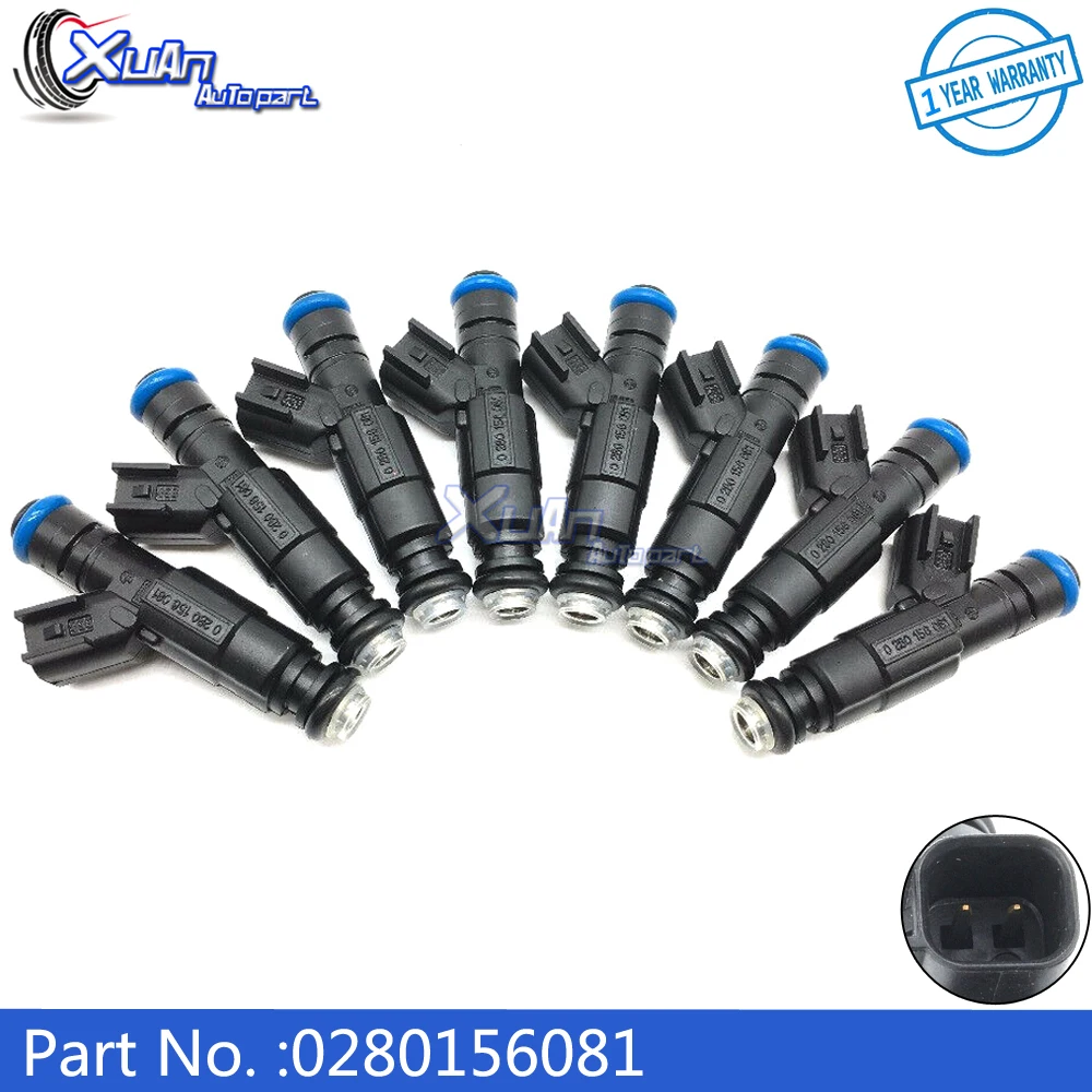XUAN 8x Топливные форсунки 0280156081 для Mercruiser V8 350 MAG 5,0 4,3 6,2 885176 для Volvo
XUAN 8x Топливные форсунки 0280156081 для Mercruiser V8 350 MAG 5,0 4,3 6,2 885176 для Volvo