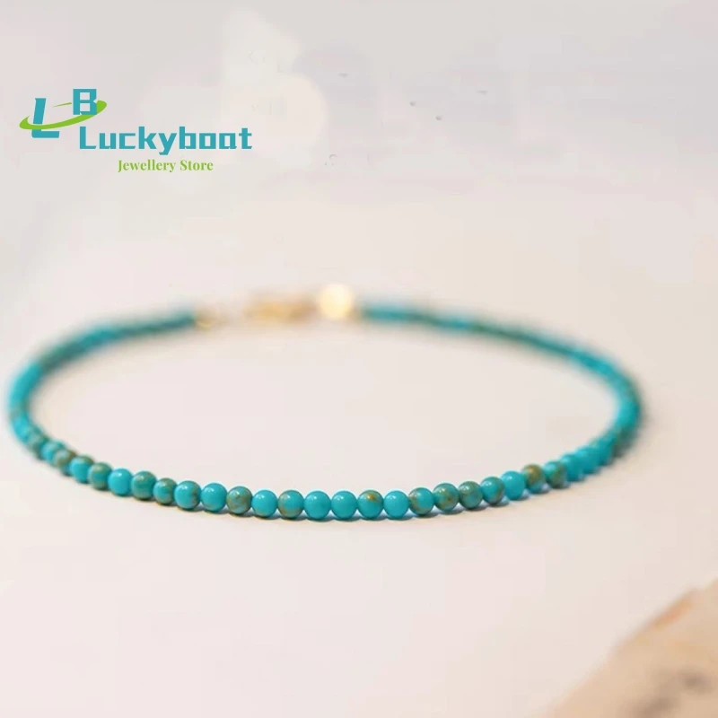 2022 New 3mm Turquoise Bracelet 14K Gold Filled Chains Natural Stones Pulsera Mujer Unique Women Bohemian Bracelet 
2022 New 3mm Turquoise Bracelet 14K Gold Filled Chains Natural Stones Pulsera Mujer Unique Women Bohemian Bracelet