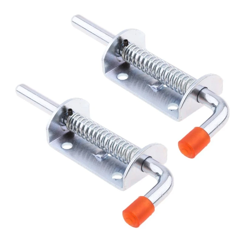 2X Metal Lock Barrel Bolt Spring Loaded Latch With Grip Heavy Duty For Gate Shed Door Tailgate Trailer Garage Retail
2X Metal Lock Barrel Bolt Spring Loaded Latch With Grip Heavy Duty For Gate Shed Door Tailgate Trailer Garage Retail
