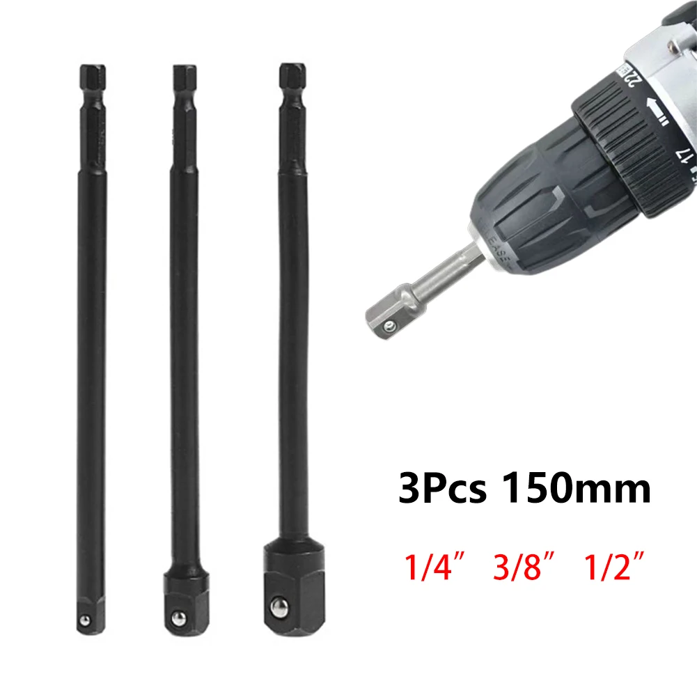 3pcs Socket Adapter Set 1/4" Hex Shank Impact Socket Adapter Socket Driver Adapter Drill Socket Adapter Extension Bar Hand Tools
3pcs Socket Adapter Set 1/4" Hex Shank Impact Socket Adapter Socket Driver Adapter Drill Socket Adapter Extension Bar Hand Tools