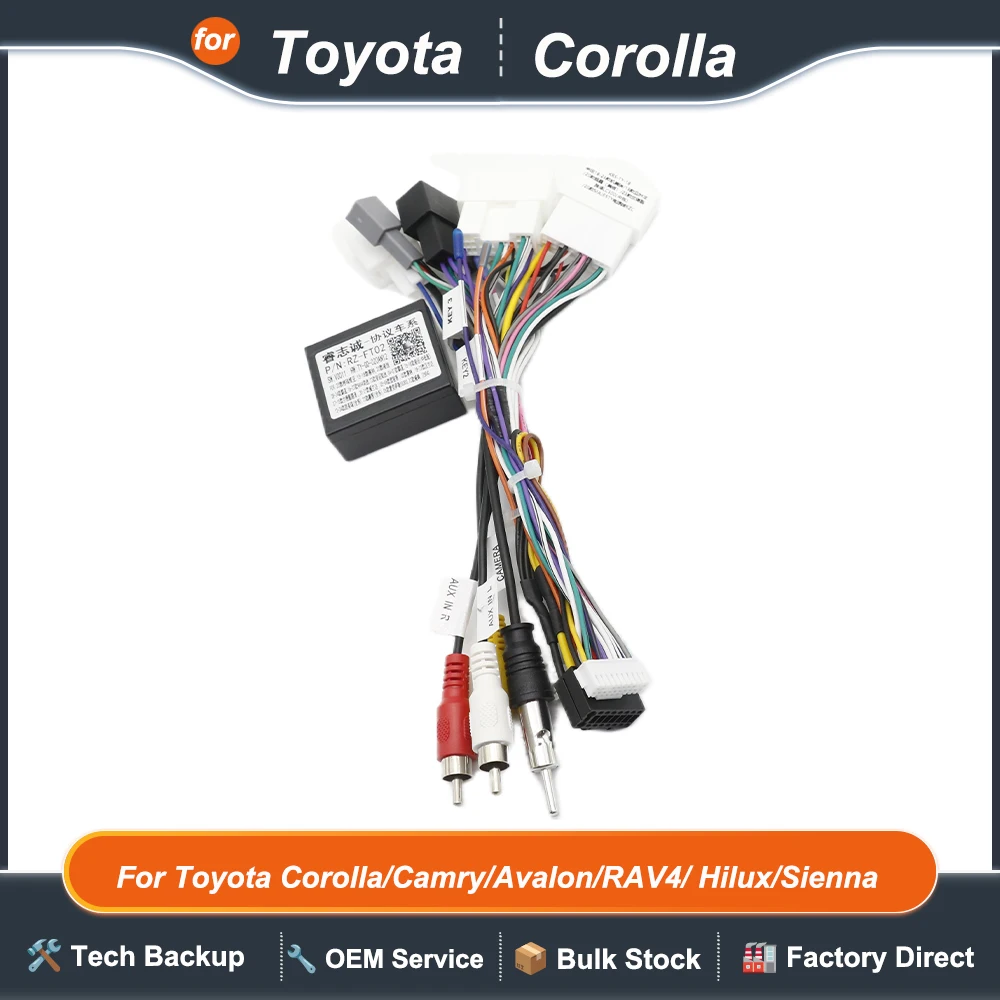 Декодер Canbus Box FT-RZ-02 для Toyota Corolla/Camry/Avalon/RAV4/Highlander16, жгут проводов, кабель 2 Din GPS, автомобильный радиоприемник
Декодер Canbus Box FT-RZ-02 для Toyota Corolla/Camry/Avalon/RAV4/Highlander16, жгут проводов, кабель 2 Din GPS, автомобильный радиоприемник