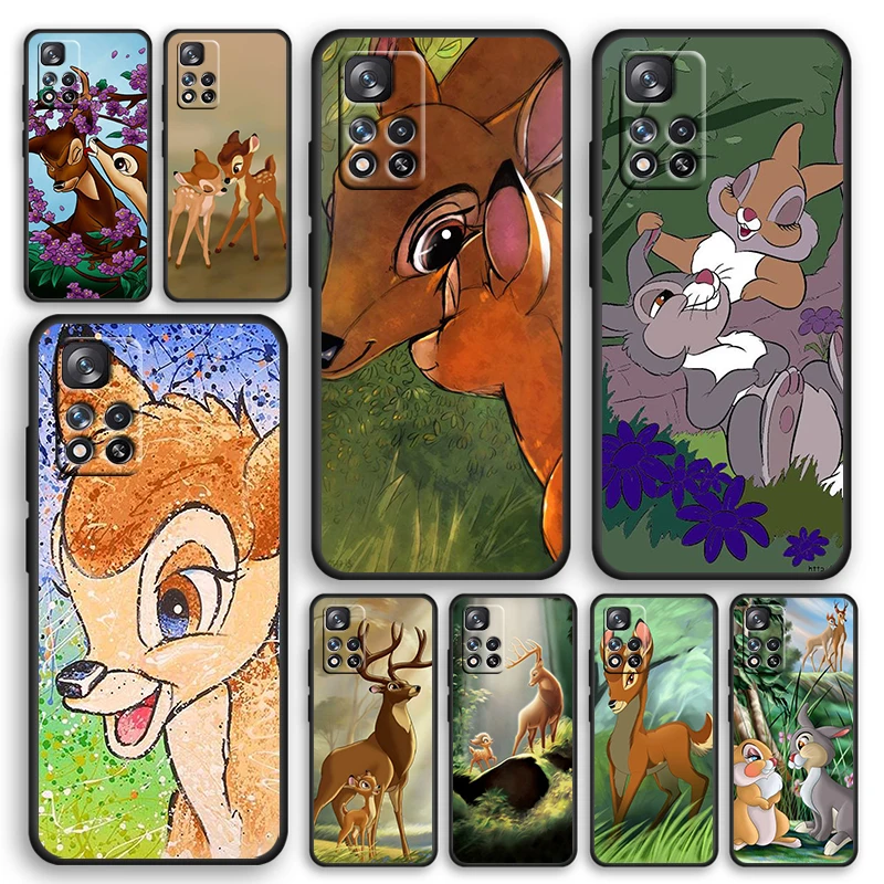 Bambi Cartoon Black Phone Case For Xiaomi Redmi Note 12 11E 11S 11 11T 10 10S 9 9T 9S 8T 8 Pro Plus 5G Cover
Bambi Cartoon Black Phone Case For Xiaomi Redmi Note 12 11E 11S 11 11T 10 10S 9 9T 9S 8T 8 Pro Plus 5G Cover