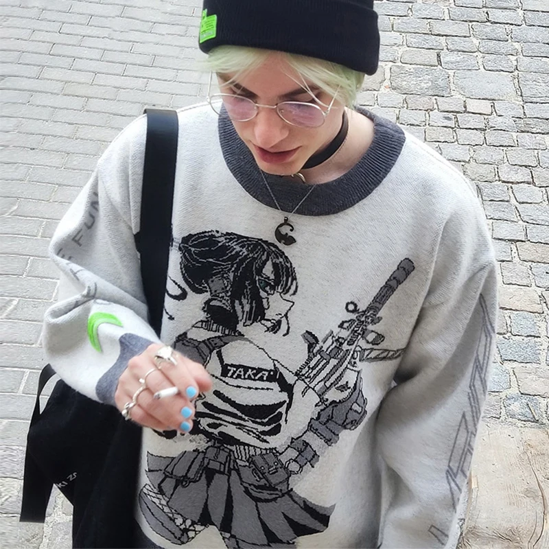 Harajuku Anime Men And Women Sweaters 2023 Spring Fall Casual Loose Long Sleeve Crew Neck Trend Sweater Mens Knit Top Streetwear
Harajuku Anime Men And Women Sweaters 2023 Spring Fall Casual Loose Long Sleeve Crew Neck Trend Sweater Mens Knit Top Streetwear