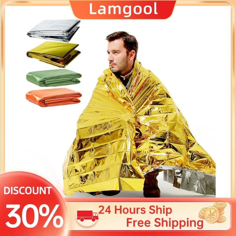Emergency Thermal Poncho Blanket Lightweight Folding Water Resistant Windproof Sunshade Reusable Portable Camping Mat Pad Cover
Emergency Thermal Poncho Blanket Lightweight Folding Water Resistant Windproof Sunshade Reusable Portable Camping Mat Pad Cover