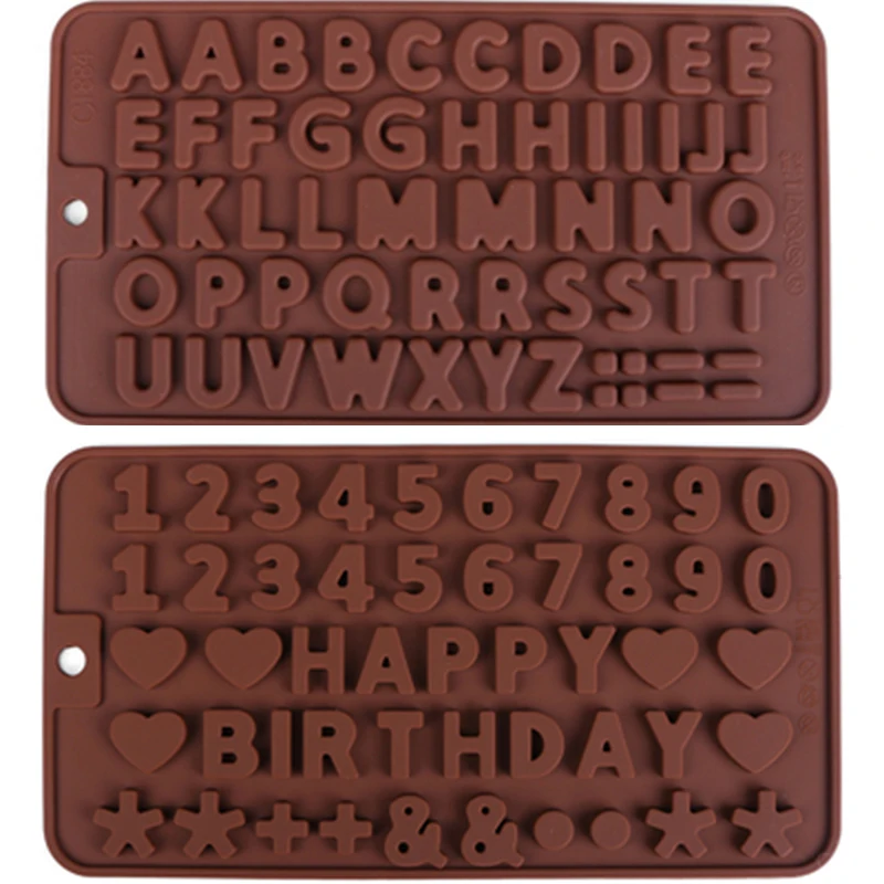 1PC Alphabet Arabic Numerals Chocolate Mold 0-9 Numers Sugarcraft Mould Happy Birthday Words Cake Decorating Tool 
1PC Alphabet Arabic Numerals Chocolate Mold 0-9 Numers Sugarcraft Mould Happy Birthday Words Cake Decorating Tool