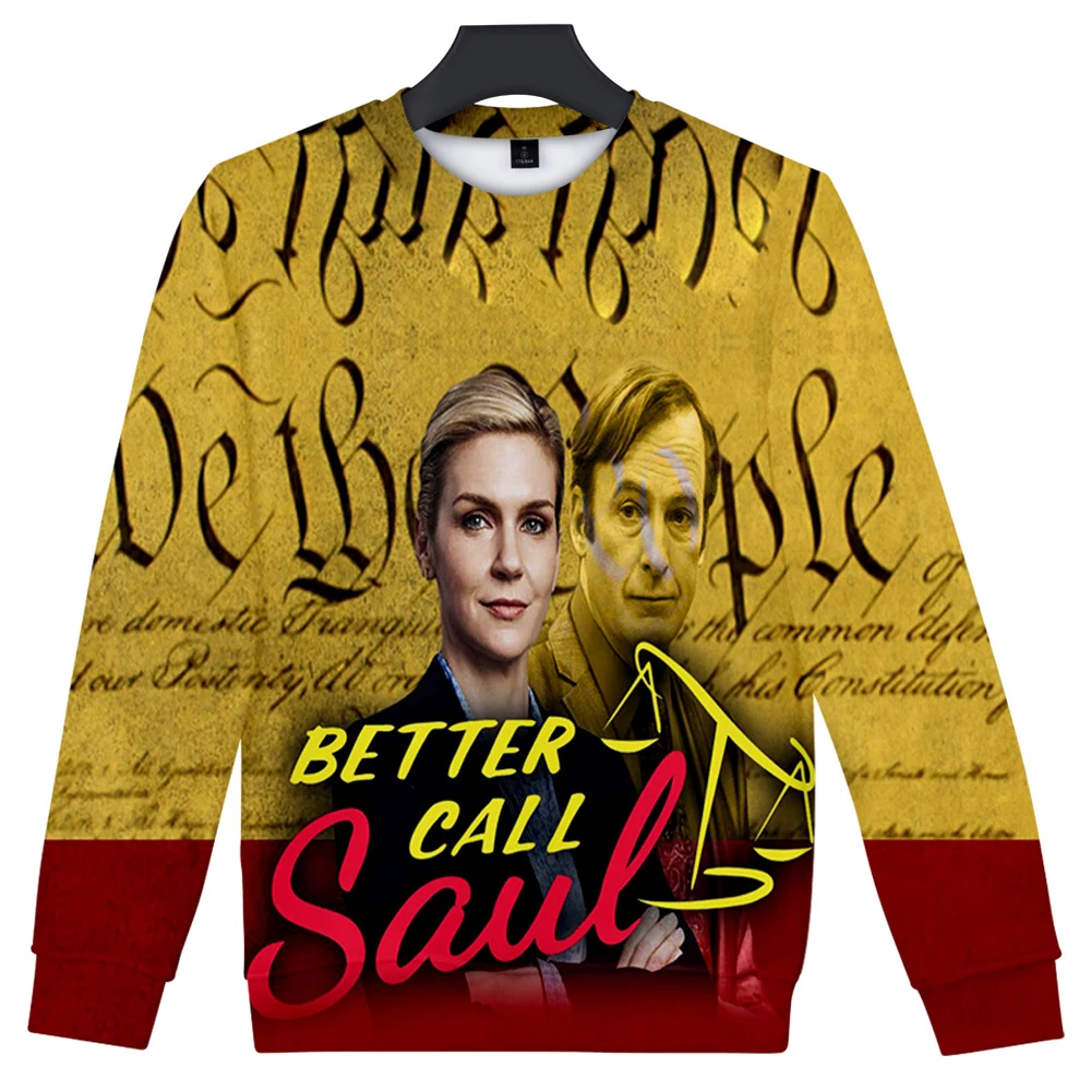 Сезон 2022, Свитшот Better Call Saul, свитшот с круглым вырезом и длинными рукавами для мужчин и женщин, бесплатная доставка, Повседневная стильная 3d-...
Сезон 2022, Свитшот Better Call Saul, свитшот с круглым вырезом и длинными рукавами для мужчин и женщин, бесплатная доставка, Повседневная стильная 3d-...