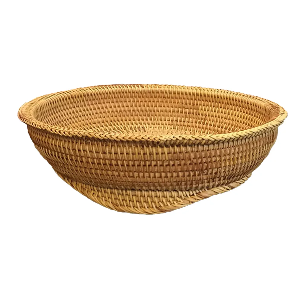Perfect Home Dineware Round Wicker Fruit Tray Rattan Woven Storage Basket Ideal Serving Plate for Various Uses
Perfect Home Dineware Round Wicker Fruit Tray Rattan Woven Storage Basket Ideal Serving Plate for Various Uses