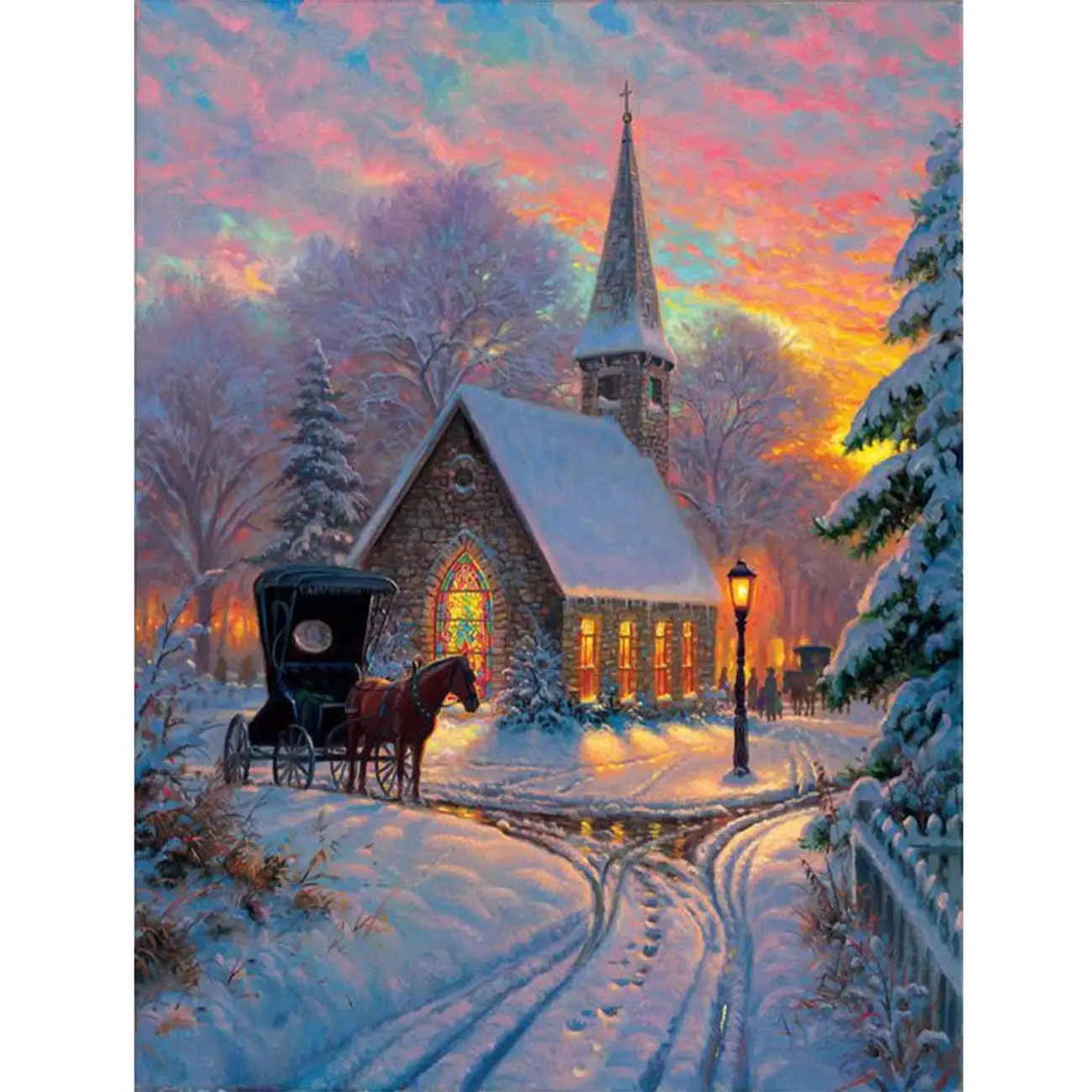 5D Diamond Painting Winter Cottage Wagon Full Drill by Number Kits, DIY Diamond Set Arts Craft Decorations
5D Diamond Painting Winter Cottage Wagon Full Drill by Number Kits, DIY Diamond Set Arts Craft Decorations