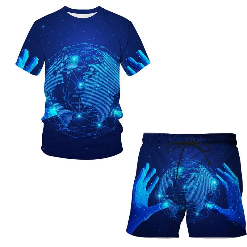 Summer Tech Pattern Men's Short Sleeve Suit Fashion Casual Designer Clothes Sweatshirts 2 Piece Sets Men Oversized Outfits
Summer Tech Pattern Men's Short Sleeve Suit Fashion Casual Designer Clothes Sweatshirts 2 Piece Sets Men Oversized Outfits