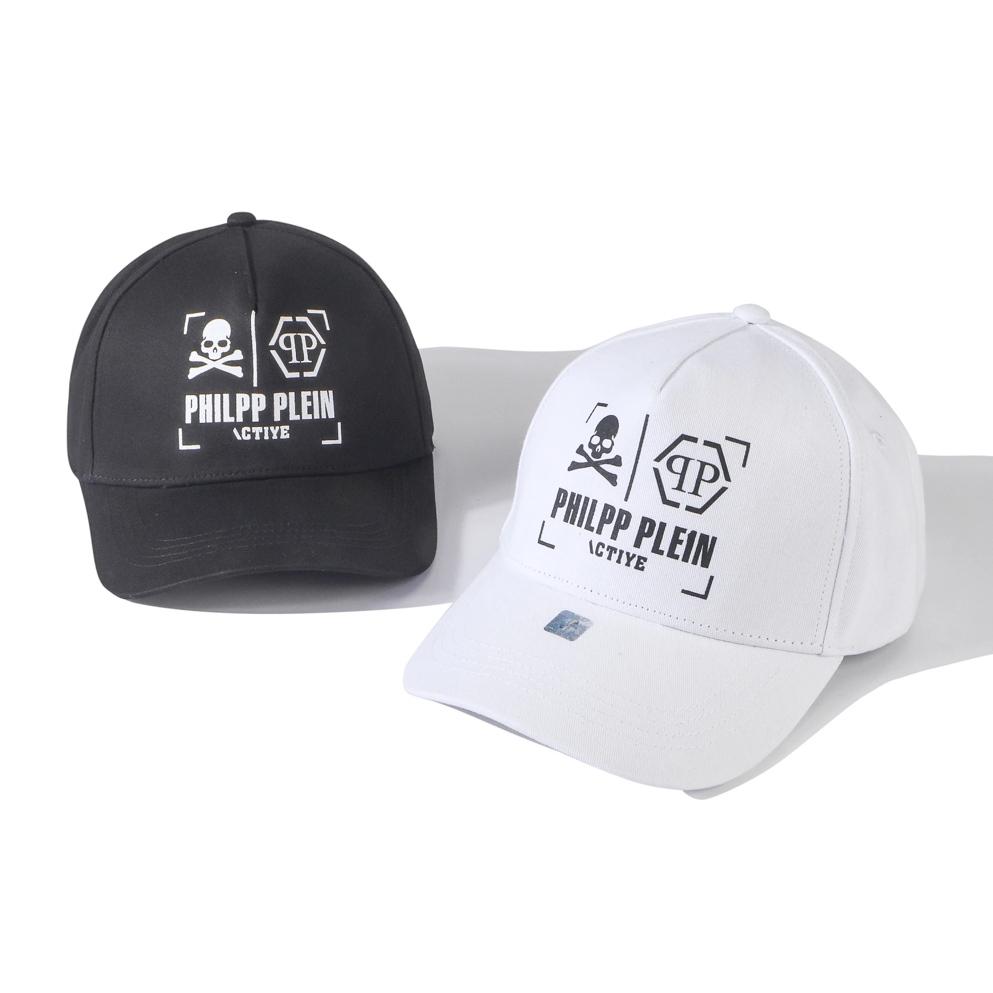 

2023 Top Brand Qp-Plein Metal Outdoor Grid Baseball Cap Spring Summer Adjustable Philipp Hat for Men Women Caps Hats
