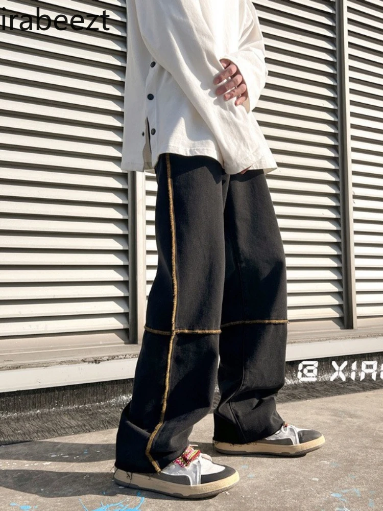 Irabeezt American Vintage Patchwork Jeans Women Straight Wide-leg Trousers Men 2022 Spring Autumn New Fashion High Street Trend
Irabeezt American Vintage Patchwork Jeans Women Straight Wide-leg Trousers Men 2022 Spring Autumn New Fashion High Street Trend