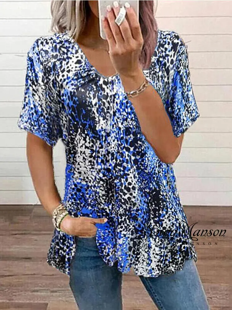 2023 New Summer Women's Clothing V-neck Short Sleeve Tops Printed Tees Casual Loose T-shirt Ladies Zipper Tee XS - 5XL Gothic
2023 New Summer Women's Clothing V-neck Short Sleeve Tops Printed Tees Casual Loose T-shirt Ladies Zipper Tee XS - 5XL Gothic