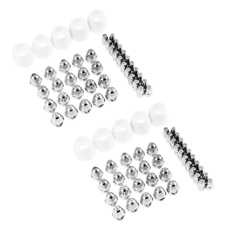90Pcs P80 Electrode Tips 1.3 Nozzle Shield Cup for P-80 Plasma Cutter Torch Consumable 80-100A Welding Soldering Tool
90Pcs P80 Electrode Tips 1.3 Nozzle Shield Cup for P-80 Plasma Cutter Torch Consumable 80-100A Welding Soldering Tool