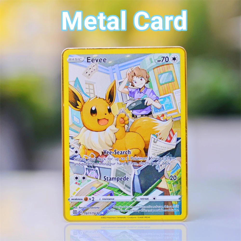 Metal Pokemon Letters Pokimon Metal Card Eevee Pikachu Mewtwo Charizard Vmax Hard Golden Iron Letter Gold Anime Cards Games Toys
Metal Pokemon Letters Pokimon Metal Card Eevee Pikachu Mewtwo Charizard Vmax Hard Golden Iron Letter Gold Anime Cards Games Toys