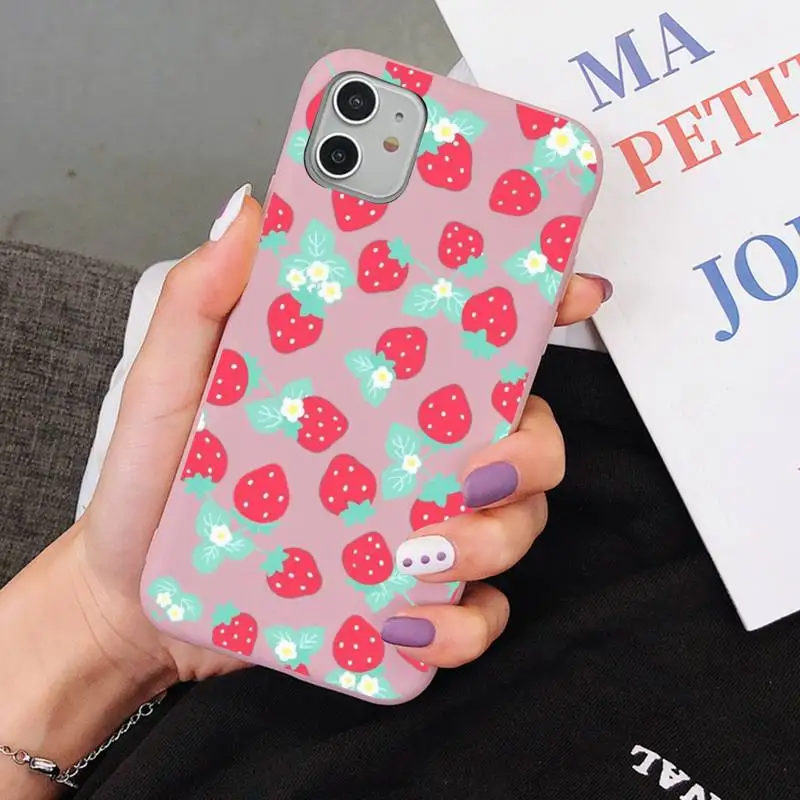 MaiYaCa Summer Fruit Strawberry Phone Case for iPhone 11 12 13 Mini Pro Xs Max 8 7 6 6S Plus X XR Solid Candy Color Case
MaiYaCa Summer Fruit Strawberry Phone Case for iPhone 11 12 13 Mini Pro Xs Max 8 7 6 6S Plus X XR Solid Candy Color Case