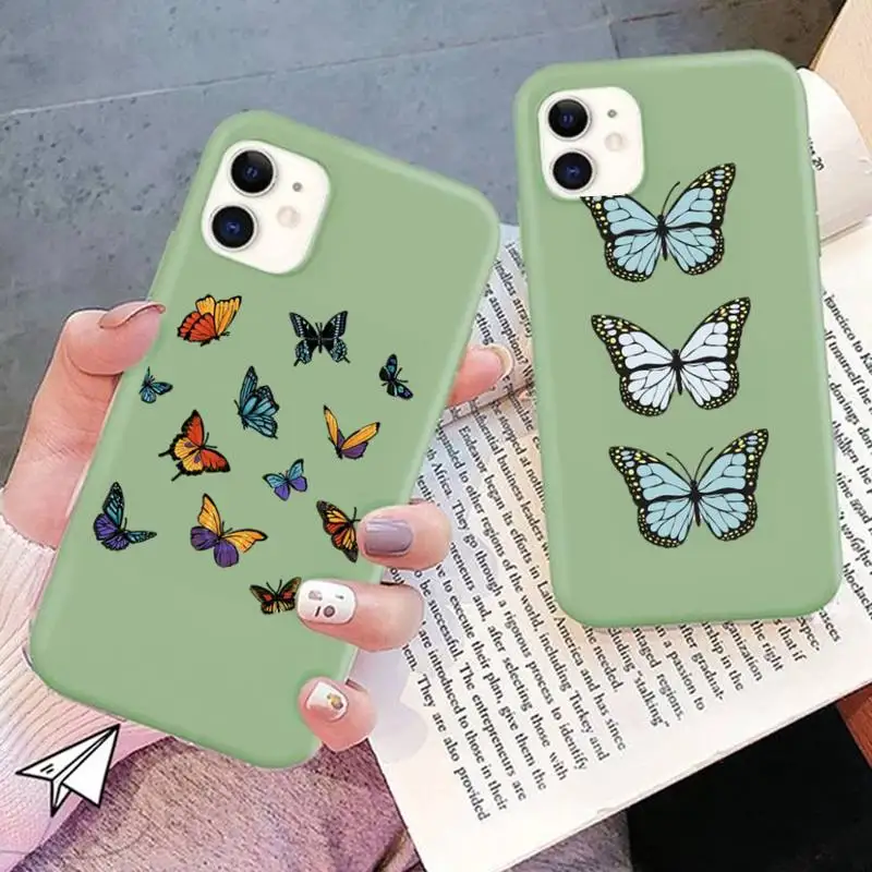 Yinuoda Butterfly Pattern Phone Case for iPhone 11 12 13 Mini Pro Xs Max 8 7 6 6S Plus X XR Solid Candy Color Case
Yinuoda Butterfly Pattern Phone Case for iPhone 11 12 13 Mini Pro Xs Max 8 7 6 6S Plus X XR Solid Candy Color Case