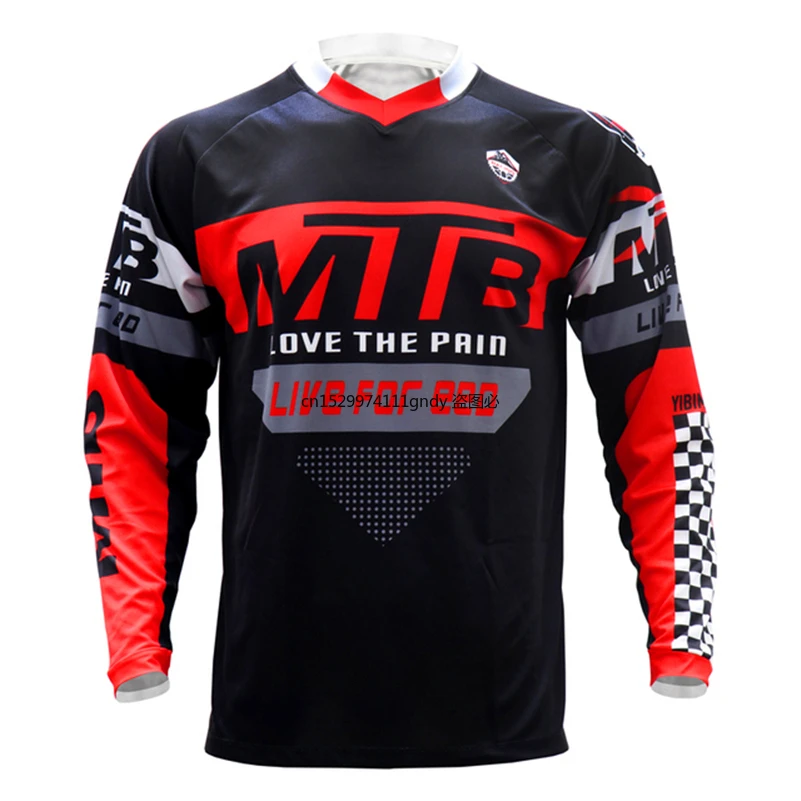 

2022 Спортивная велосипедная футболка горный велосипед с длинным рукавом гоночная одежда DH MTB внедорожный Мотокросс BMX трикотажные изделия О...