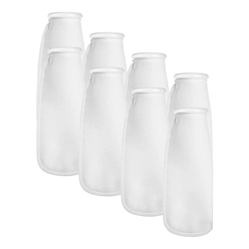 8 Packs Of Filter Socks, 200 Micrometres, For Fish Tank/Saline Aquarium, Pond, For Sump/Overflow 
8 Packs Of Filter Socks, 200 Micrometres, For Fish Tank/Saline Aquarium, Pond, For Sump/Overflow