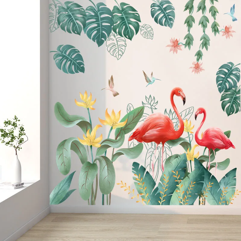 Nordic Flamingo Green Plant Wall Sticker Bedroom Porch Wall Beautification Decorative Stickers for Kids Rooms Wall Art Decals
Nordic Flamingo Green Plant Wall Sticker Bedroom Porch Wall Beautification Decorative Stickers for Kids Rooms Wall Art Decals
