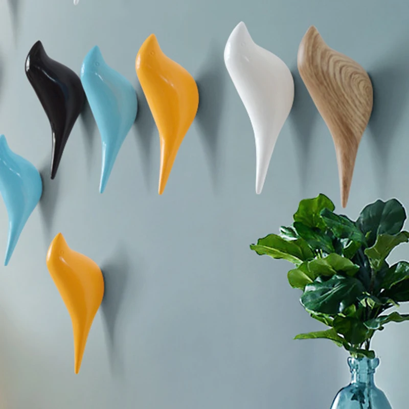 Creative Cute Bird Shape Wall Hooks Vintage Resin Wood Grain Wall Decoration High Quality Craft Decor For Coat Hat Hanger Hook
Creative Cute Bird Shape Wall Hooks Vintage Resin Wood Grain Wall Decoration High Quality Craft Decor For Coat Hat Hanger Hook