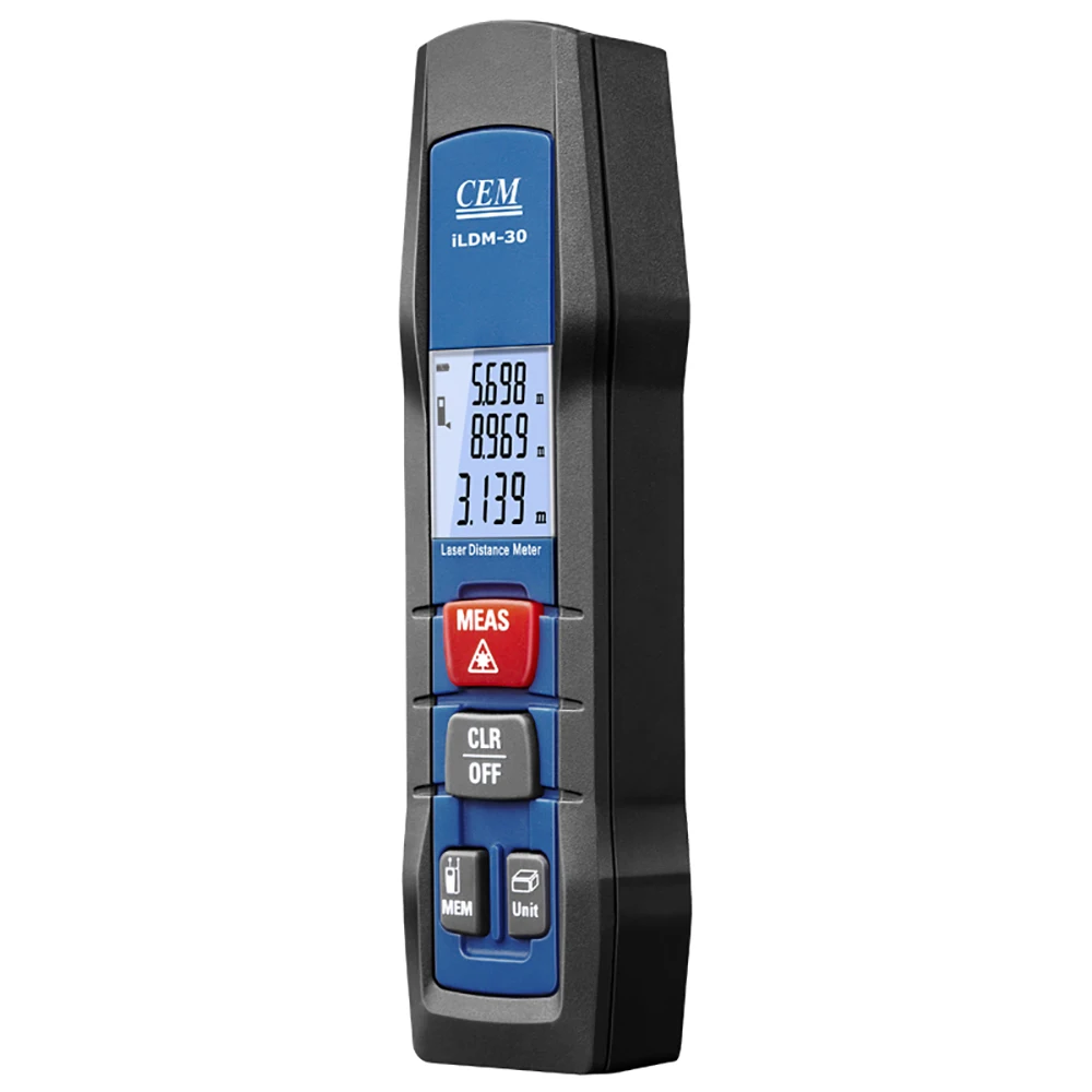 CEM iLDM-30 98ft/30m Pen-type Laser Distance Measure with Bluetooth 4.0 APP Support Pen-Shaped
CEM iLDM-30 98ft/30m Pen-type Laser Distance Measure with Bluetooth 4.0 APP Support Pen-Shaped