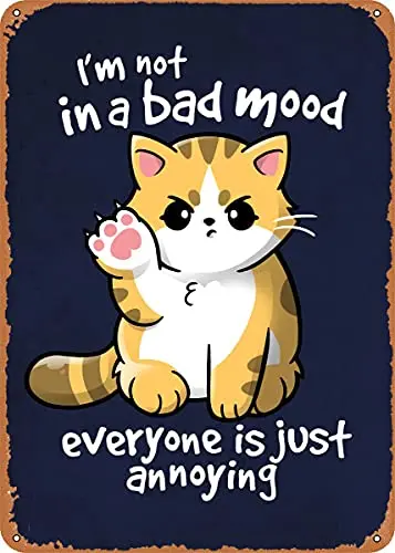 I'm not in a Bad Mood everyon Vintage Look Metal Sign Art Prints Retro Gift 8x12 Inch
I'm not in a Bad Mood everyon Vintage Look Metal Sign Art Prints Retro Gift 8x12 Inch