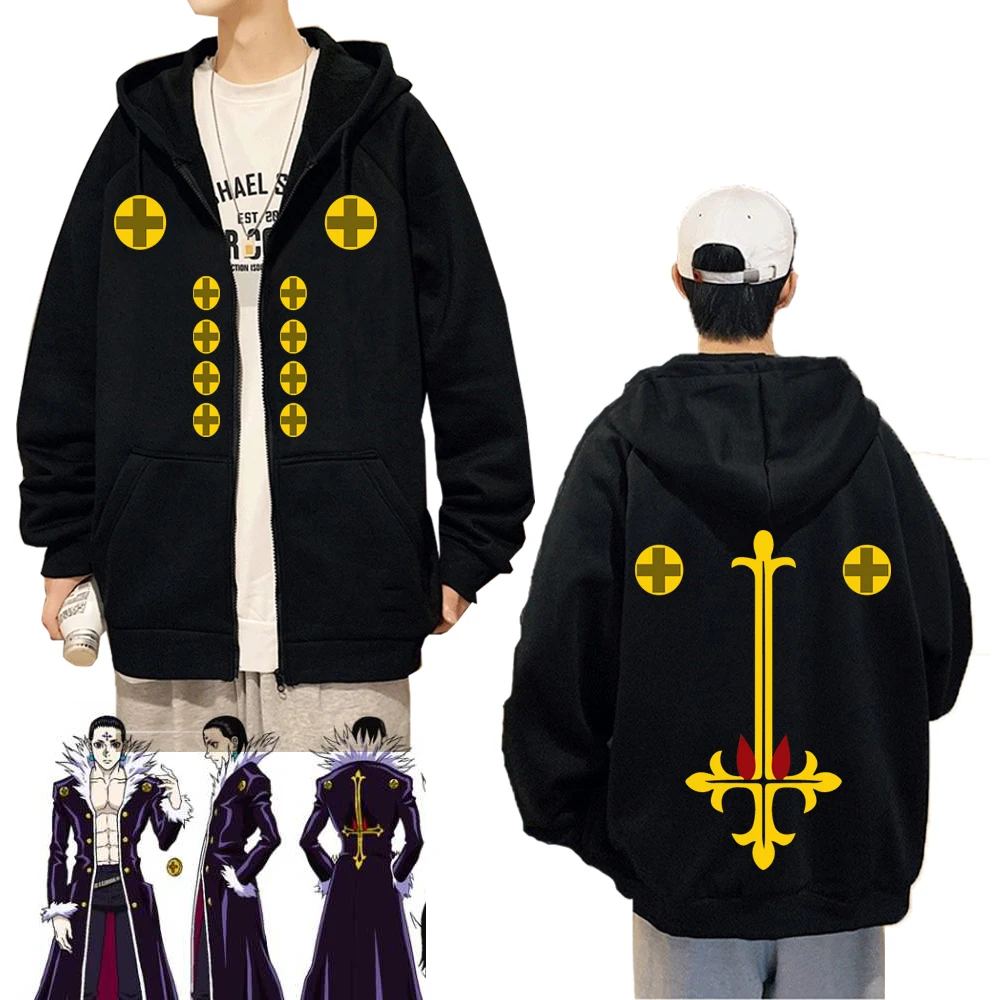 Hunter X Hunter Coat Zipper Hoodie Japanese Hot Anime Chrollo Lucilfer Cosplay Loog Sleeve Gift Student Hooded
Hunter X Hunter Coat Zipper Hoodie Japanese Hot Anime Chrollo Lucilfer Cosplay Loog Sleeve Gift Student Hooded