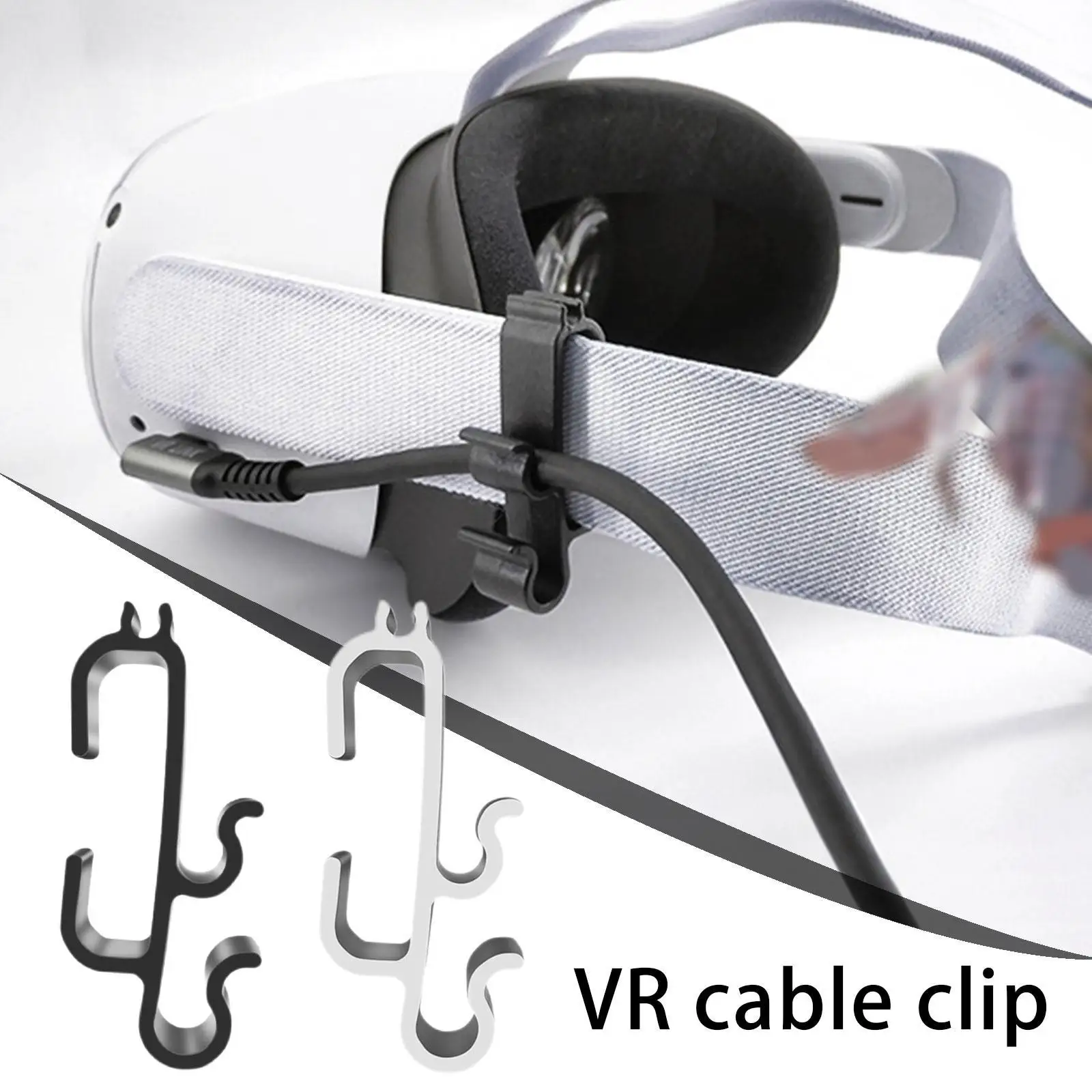 VR Auxiliary Buckle Cable For Oculus Quest 2 Link Standard VR Headset Clamp Cord Buckle Data Cable Fixer Earphone Cord Clip
VR Auxiliary Buckle Cable For Oculus Quest 2 Link Standard VR Headset Clamp Cord Buckle Data Cable Fixer Earphone Cord Clip