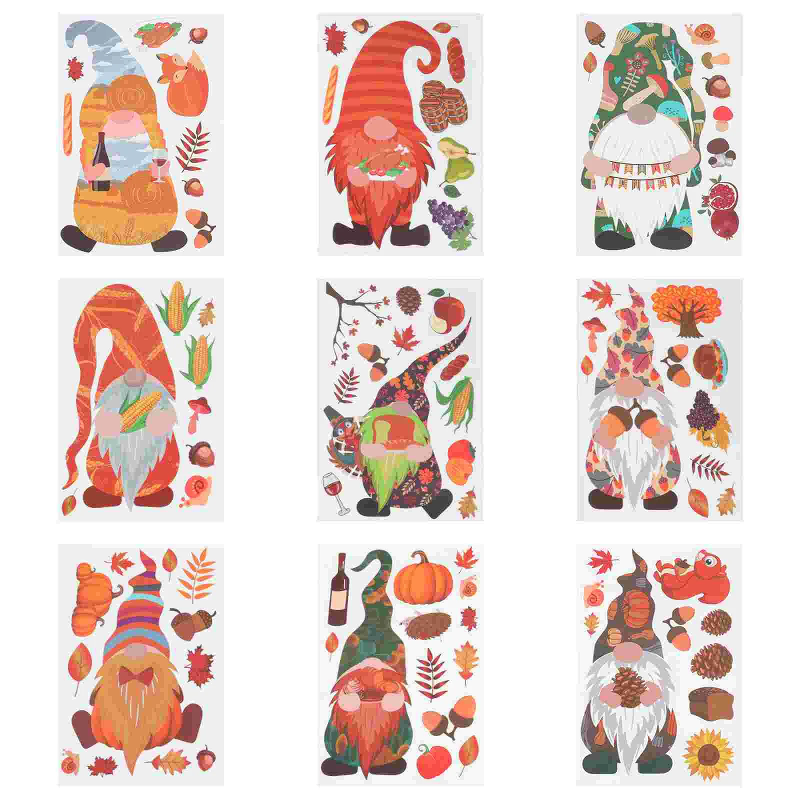 Thanksgiving Decals Window Gnome Fall Day Decal Creative Cling Widow Decorative Sticker Decoration Turkey Household Festival
Thanksgiving Decals Window Gnome Fall Day Decal Creative Cling Widow Decorative Sticker Decoration Turkey Household Festival