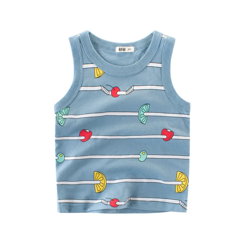 2023 Baby Children Vest Summer Boys Girls Tanks T-shirt Striped Cotton Tank Top Sleeveless Kids Boy Cartoon Beach Clothes 2-10Y
2023 Baby Children Vest Summer Boys Girls Tanks T-shirt Striped Cotton Tank Top Sleeveless Kids Boy Cartoon Beach Clothes 2-10Y