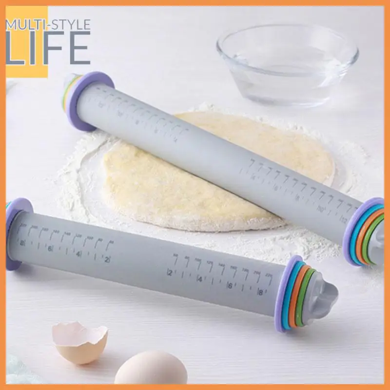 8/12 Inch Cake Pastry Thickness Adjustable Rolling Pins Easy Clean Food Grade Silicone Rolling Pin DIY Kitchen Baking Tools
8/12 Inch Cake Pastry Thickness Adjustable Rolling Pins Easy Clean Food Grade Silicone Rolling Pin DIY Kitchen Baking Tools
