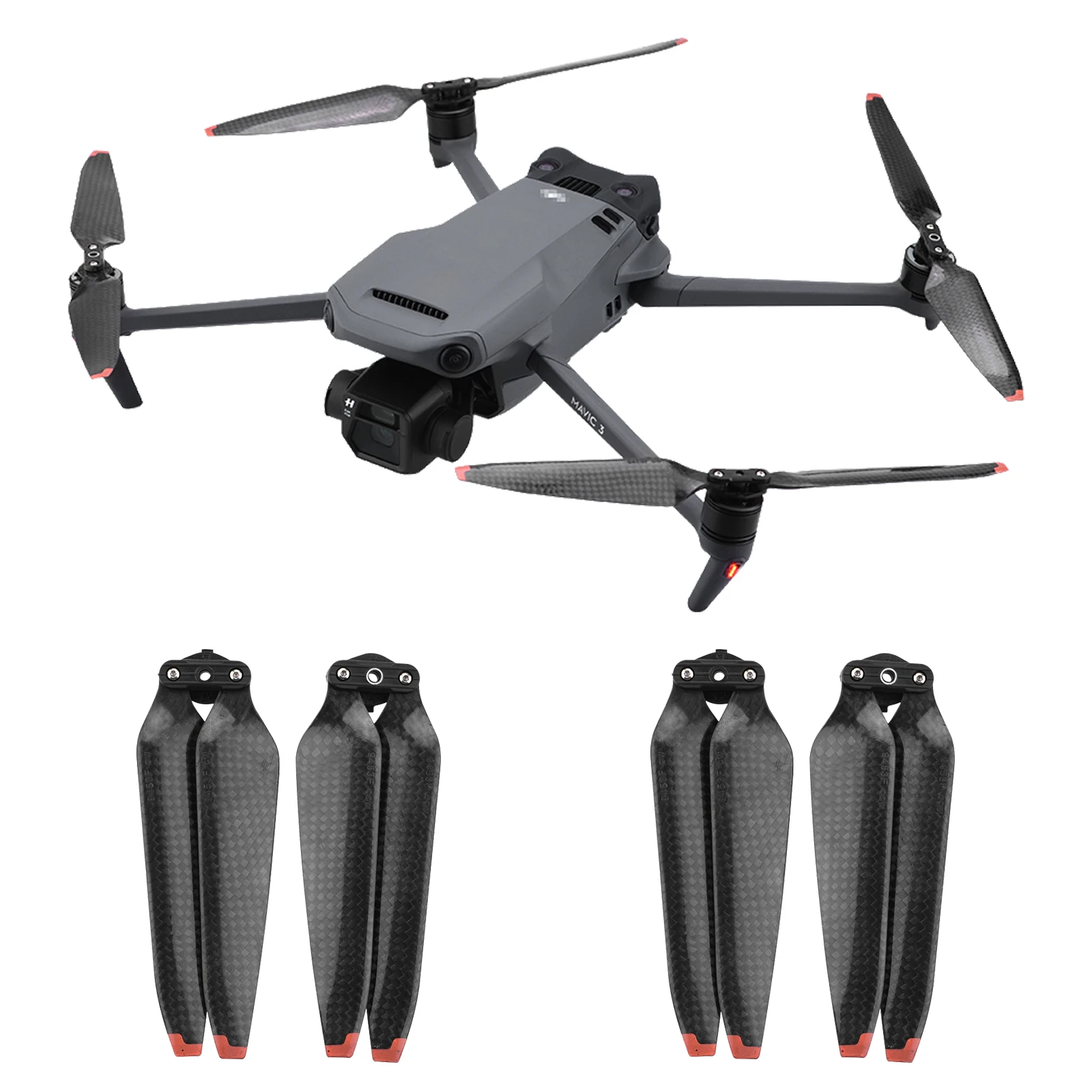 2 Pairs Carbon Fiber Propellers Foldable Low Noise Quick Release CW & CCW Drone Blades for DJI Mavic 3 Drone Accessories
2 Pairs Carbon Fiber Propellers Foldable Low Noise Quick Release CW & CCW Drone Blades for DJI Mavic 3 Drone Accessories