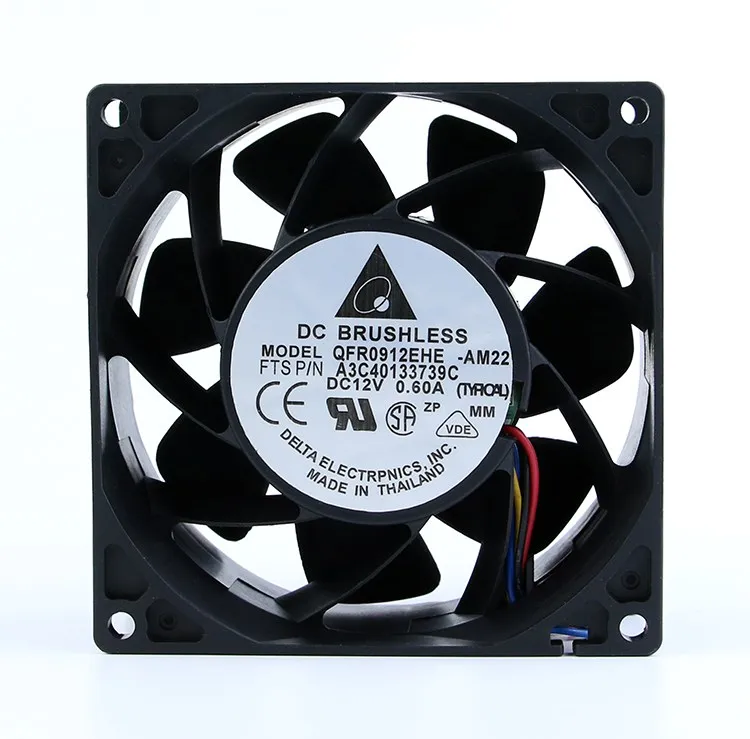 Для Delta 9038 QFR0912EHE 12 В 0,60 а 90 мм см бесшумный 4-проводной ШИМ охлаждающий вентилятор
Для Delta 9038 QFR0912EHE 12 В 0,60 а 90 мм см бесшумный 4-проводной ШИМ охлаждающий вентилятор