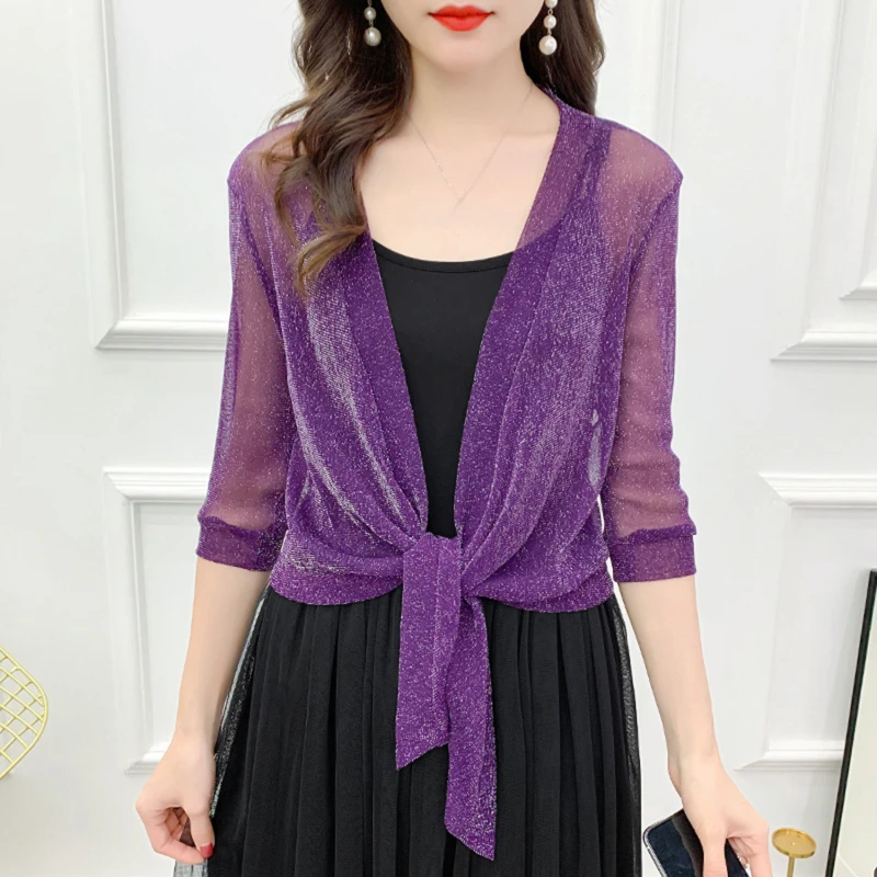 Summer Cardigan Ladies Sexy Thin Sunscreen Short Jacket ling Dress Thin Short Coat Short Type Shawl Sunscreen Jacket Cardigan
Summer Cardigan Ladies Sexy Thin Sunscreen Short Jacket ling Dress Thin Short Coat Short Type Shawl Sunscreen Jacket Cardigan