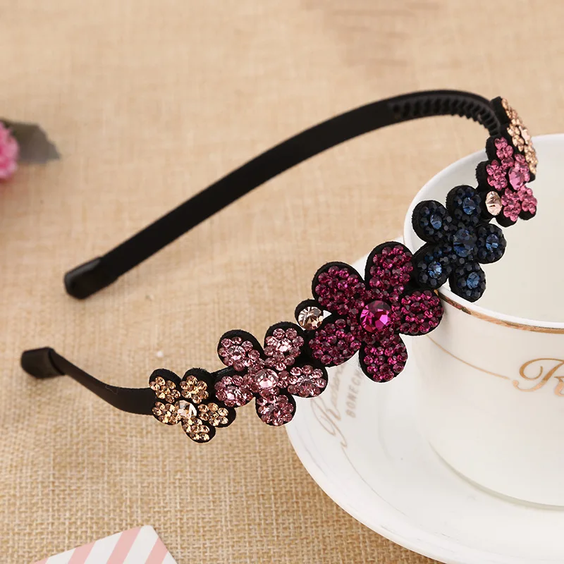 Korean Simple Headwear Cute Shiny Australia Rhinestone Flower Hairband for Women Trendy Headdress Full Diamond Hair Accessories
Korean Simple Headwear Cute Shiny Australia Rhinestone Flower Hairband for Women Trendy Headdress Full Diamond Hair Accessories