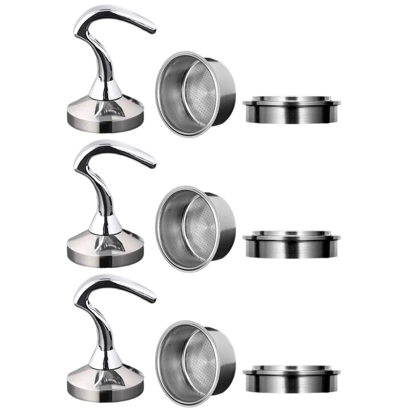 3 Pieces Stainless Steel Coffee Tamper, Espresso Machine Accessory for Home Cafe Bar Kitchen
3 Pieces Stainless Steel Coffee Tamper, Espresso Machine Accessory for Home Cafe Bar Kitchen