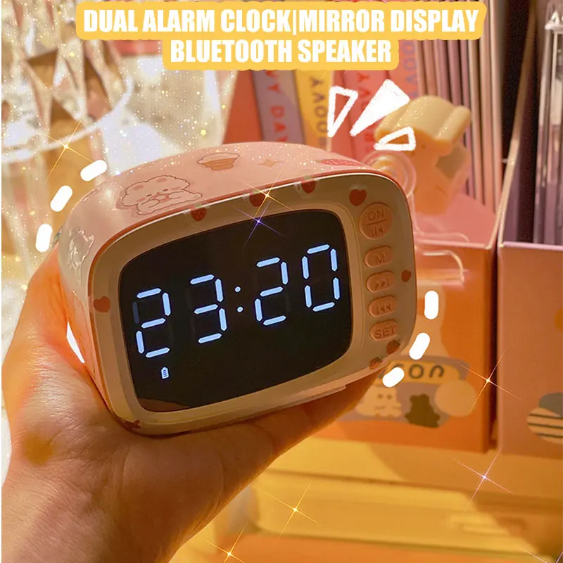 Kawaii Alarm Clock Bluetooth Speaker Desk Decor TV Wireless Charging Subwoofer Multi-function Clock Bedroom Decor Cute Ornaments
Kawaii Alarm Clock Bluetooth Speaker Desk Decor TV Wireless Charging Subwoofer Multi-function Clock Bedroom Decor Cute Ornaments